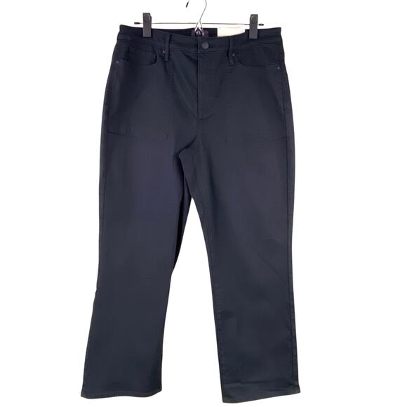 NYDJ Relaxed Piper Ankle Pants Size 12 Black New With Tags - Picture 9 of 9